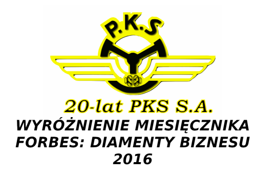 WYRÓŻNIENIE PKS S.A. W RANKINGU MIESIĘCZNIKA FORBES 2016
