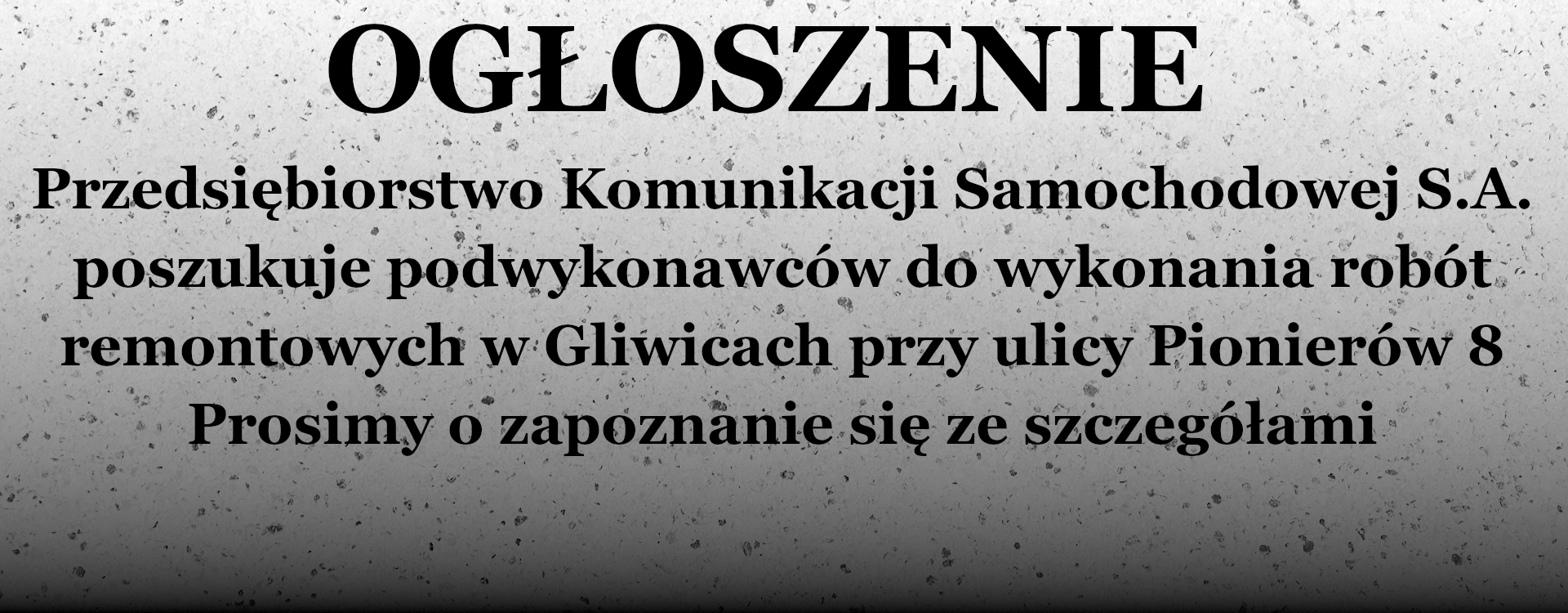 Ogłoszenie